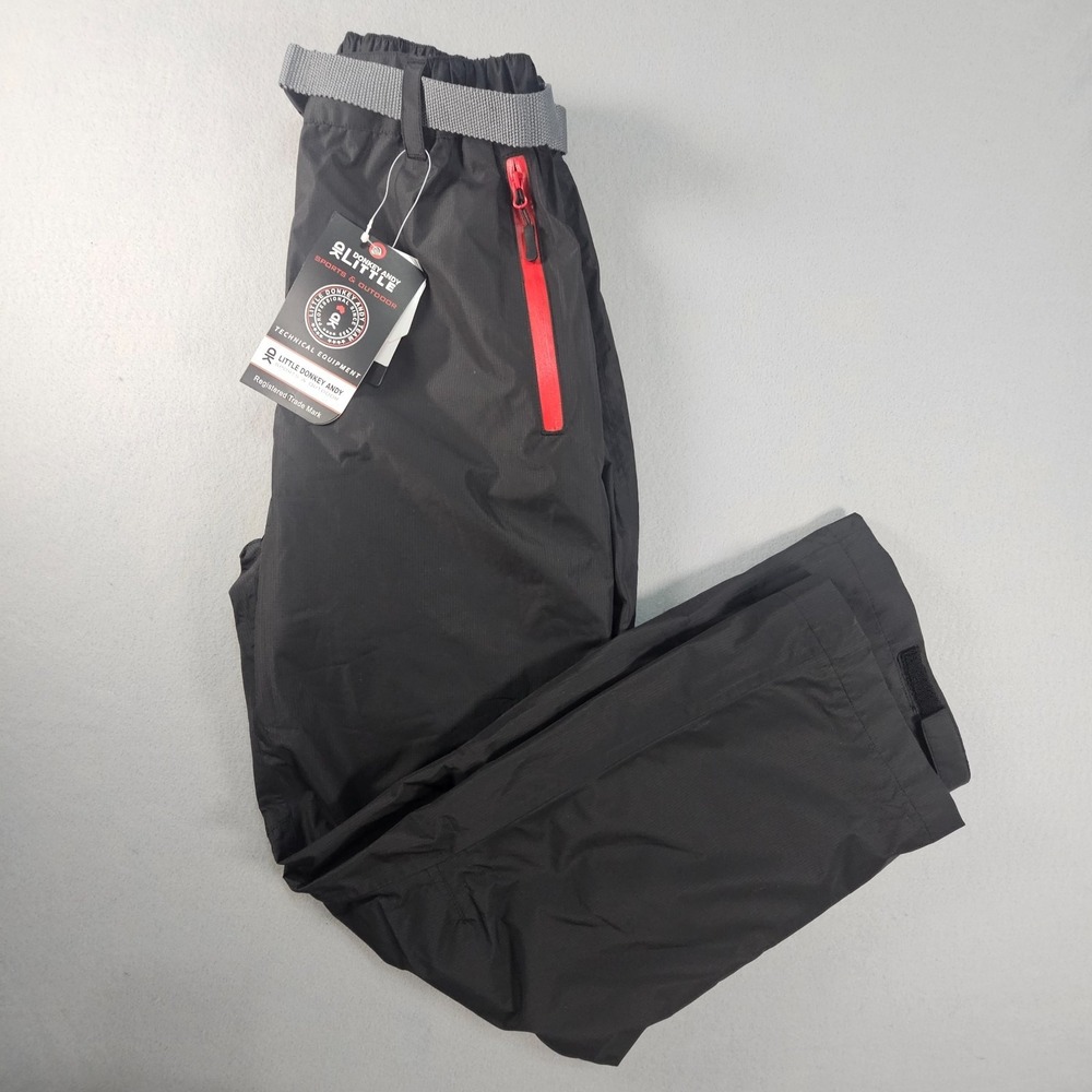 Little Donkey Andy Women's Waterproof Breathable Rain Pants Black S NWT Hiking